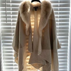 Sweater Poncho Cape Coat Open Front